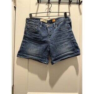Pilcro and the Letterpress Anthropologie 29 Blue Denim Shorts 5 Pockets Zip 5”